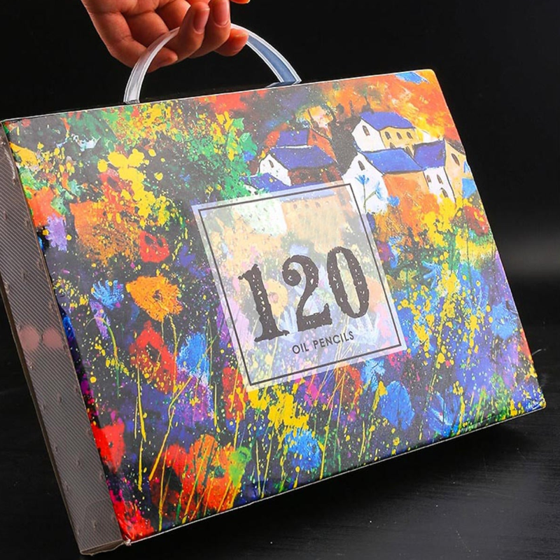 120 Colours Professional Oil Coloured Pencils Set Artist Painting Sketching Wood School Supplies
