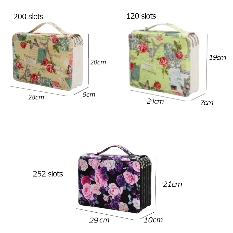120 200 252 Slots Large Capacity Pencil Case Organiser
