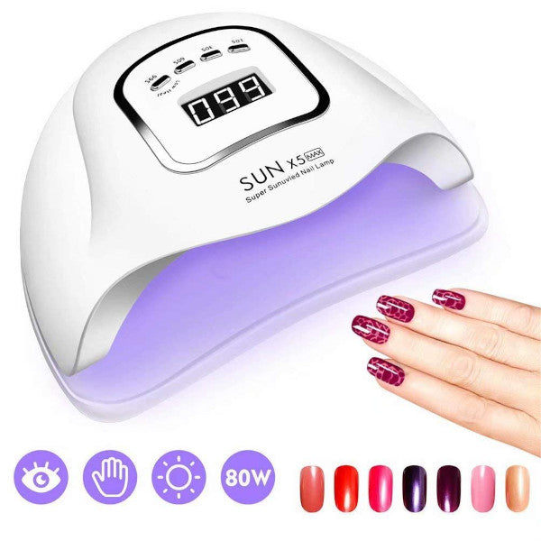 120W Led Uv Nail Gel Curing Lamp Polish Dryer