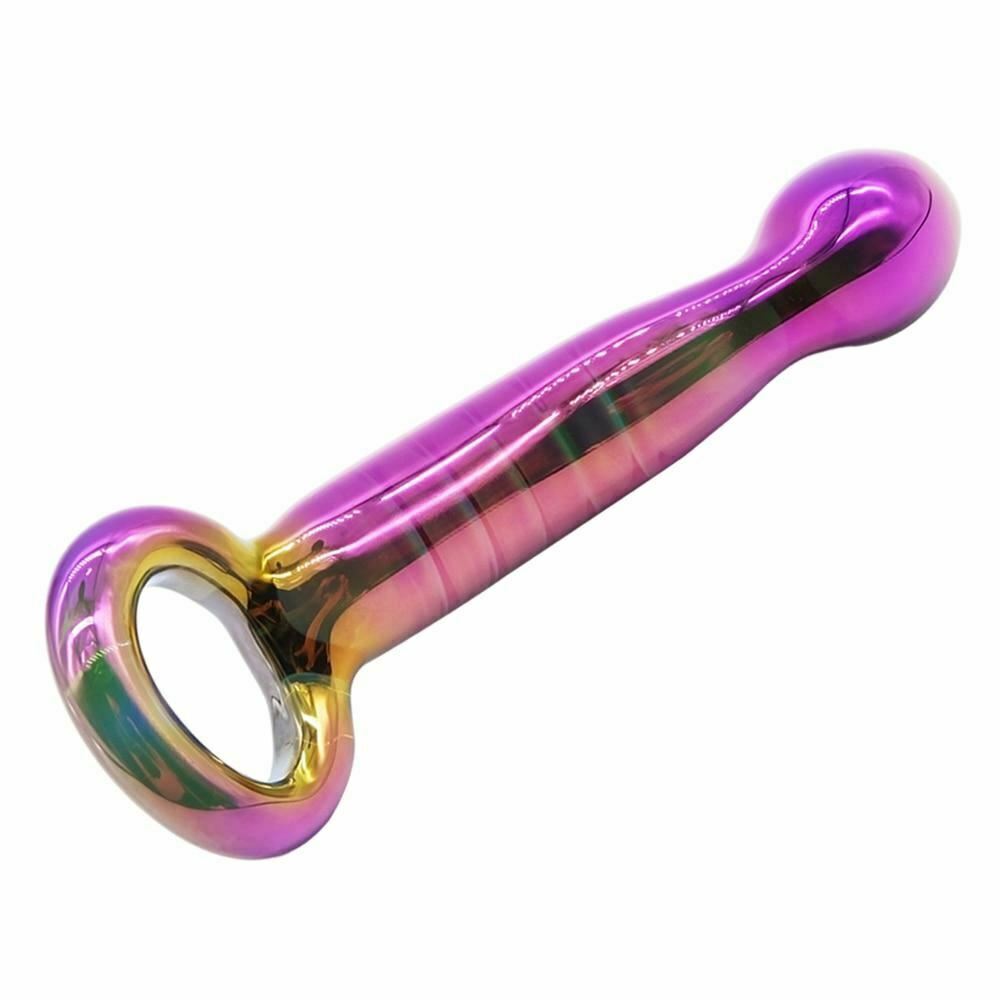 17.5Cm Waterproof Mermaid Glass Butt Plug Anal Dildo Sex Toy