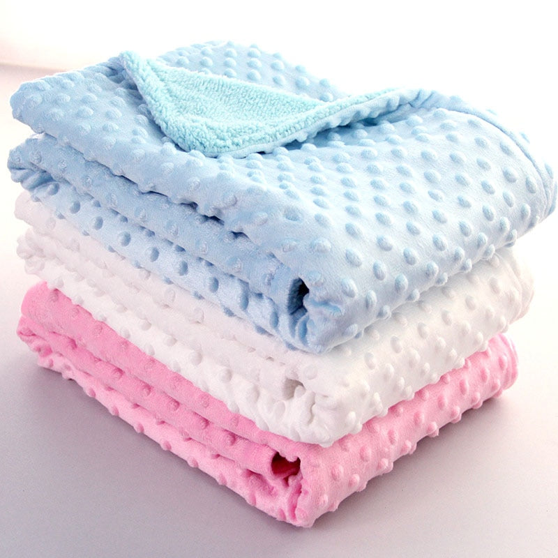 Polka Dot Soft Swaddle Little One Blanket Nursery