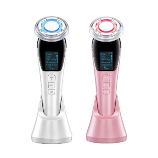 5 In 1 Ems Face Mesotherapy Electroporation Led Photon Lifting Beauty Skin Facial Care Neck Massager