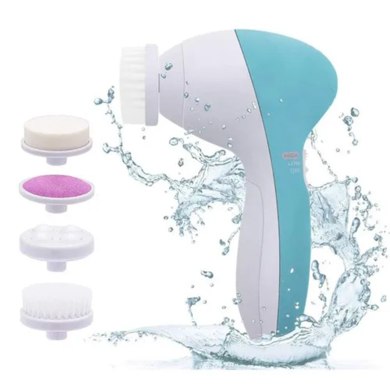 5 In 1 Face Cleansing Brush Facial Electric Wash Machine Deep Cleaning Pore Skin Care Massage