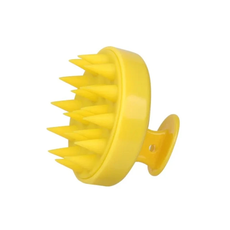Silicone Shampoo Brush Head Scalp Massage Comb Hair Washing Body Bath Shower Salon Hairdressing Tool