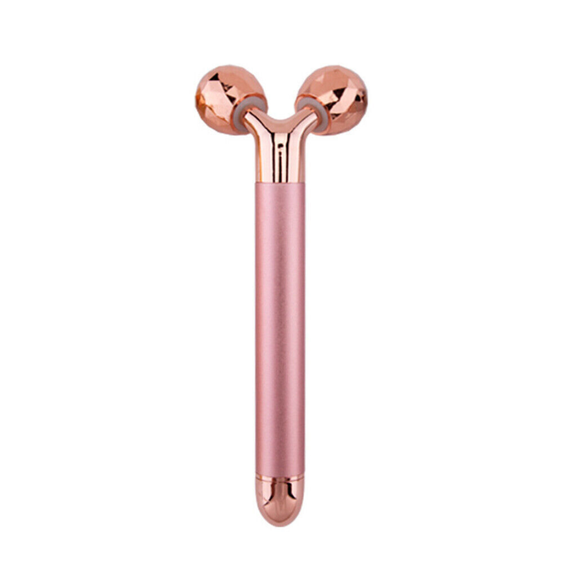 24K Gold Energy Beauty Bar Facial Face Massager 3D Roller Electric Sonic & T Shape Arm Eye Nose Head Lift