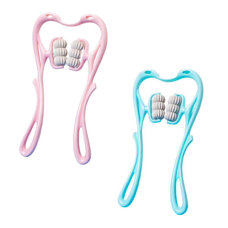 Multifunctional Manual Sixwheel Neck Massager Relieve Roller