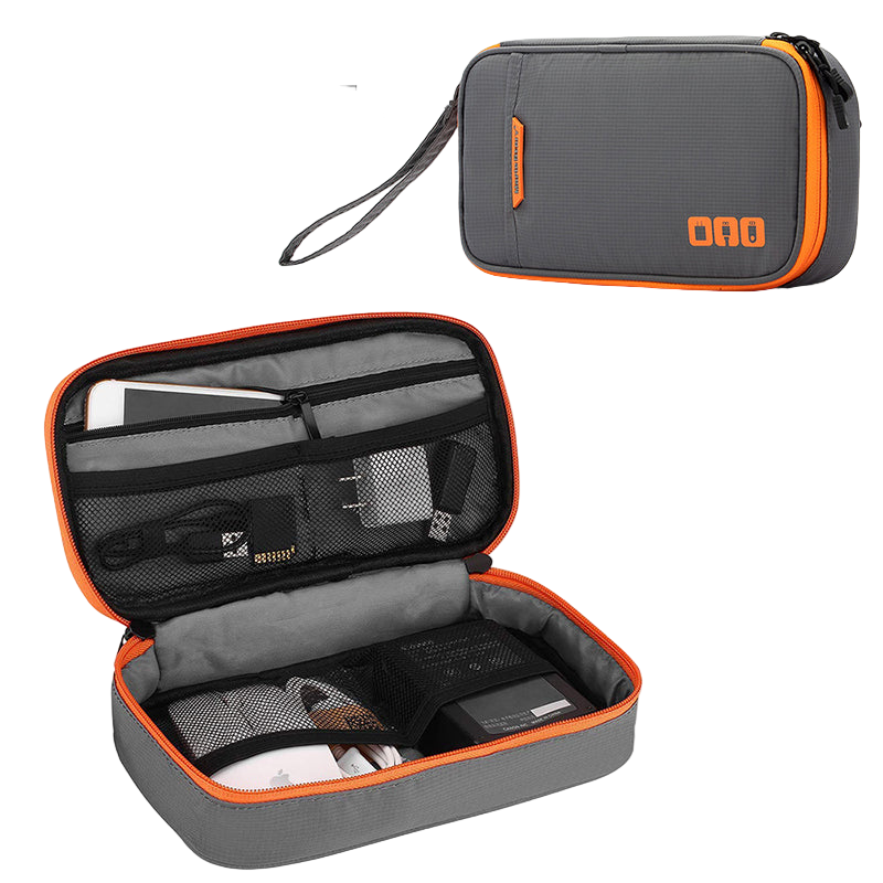 Travel Essential Cable Organizer Bag: A Compact Storage Solution For Charging Cords Chargers And Accessories.