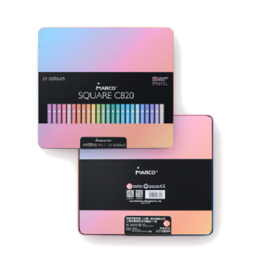 12 / 24 Colours Pastel Coloured Pencils Drawing Craft At G01