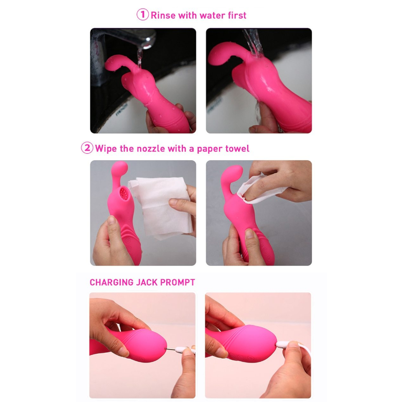 12 Speed Clitoral Stimulator Air Suction Mini Sucking Vibrator Sex Toy Waterproof