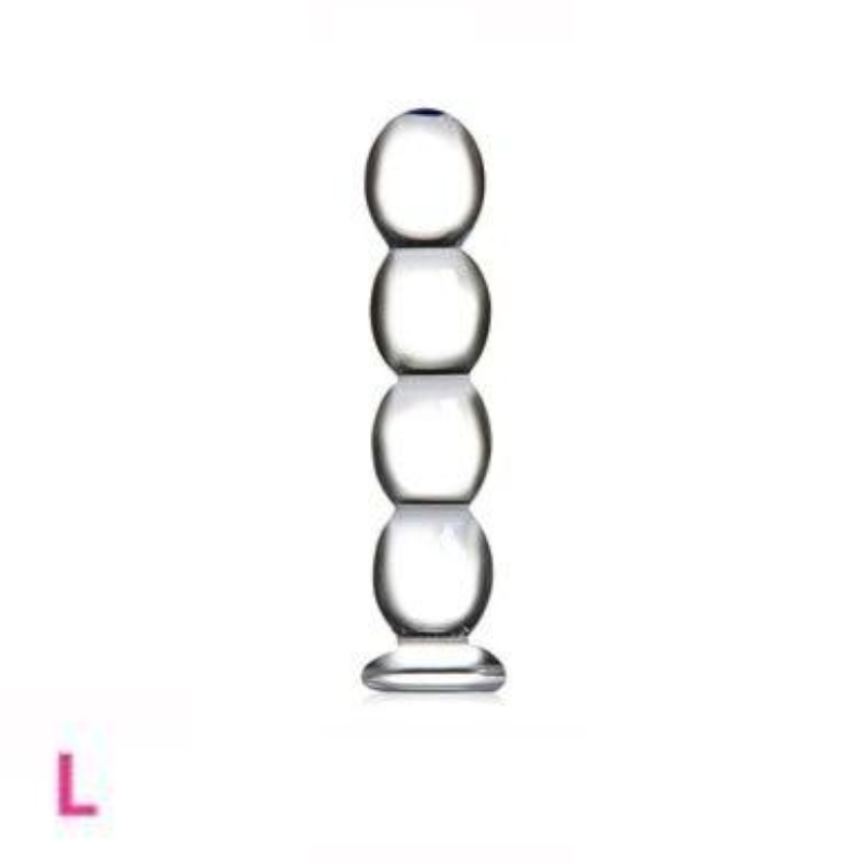 12 Styles Dildo Smooth Glass Anal Beads Double Ended Dong Butt Plug