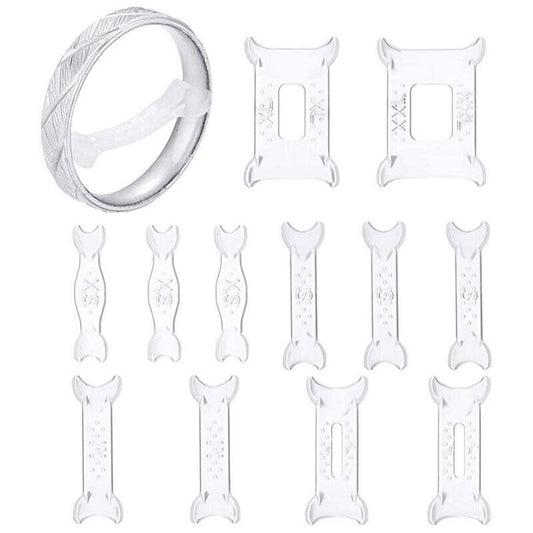 12Pcs Invisible Tightener Ring Size Reducer Resizing Adjuster Pad Jewellery Tools