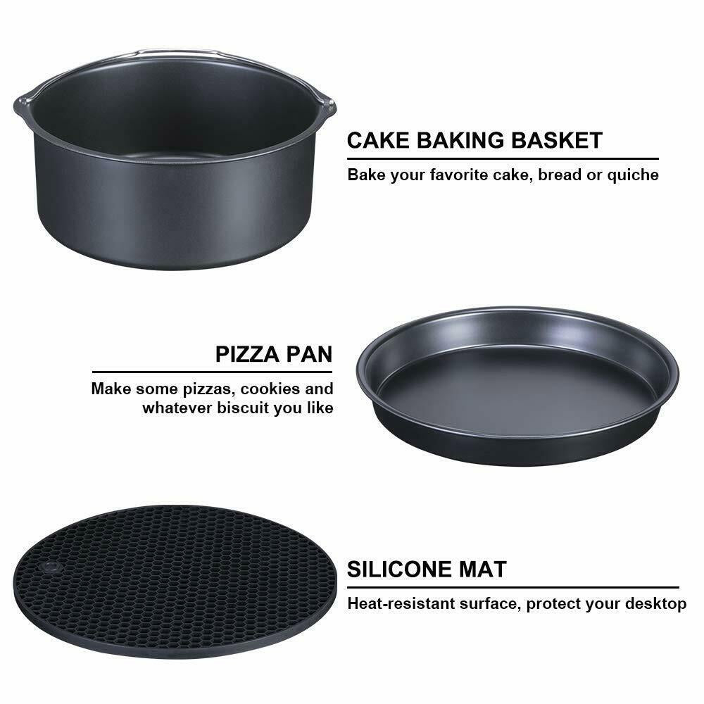12Pcs/Set 6 Inch Air Fryer Accessories Airfryer 2.5-6.8Qt