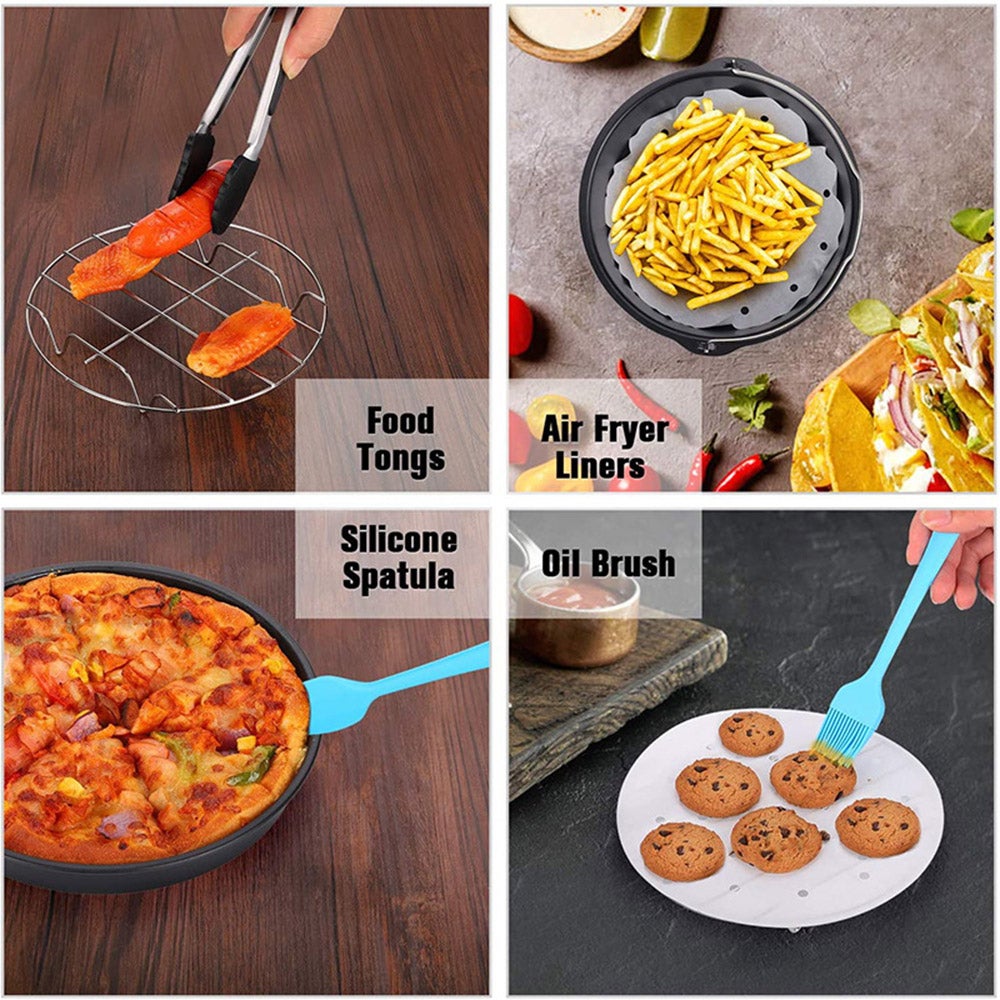 12Pcs/Set 6 Inch Air Fryer Accessories Airfryer 2.5-6.8Qt
