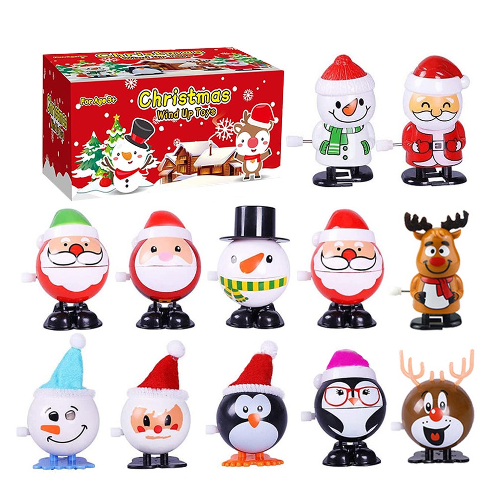 12Pcs Wind Up Decoration Set Christmas Party Gift Festive