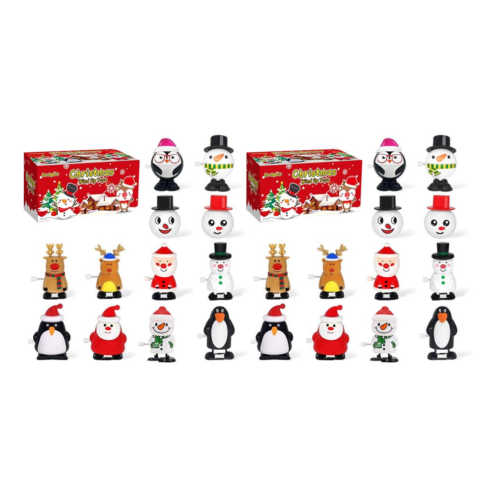 12Pcs Wind Up Decoration Set Christmas Party Gift Festive