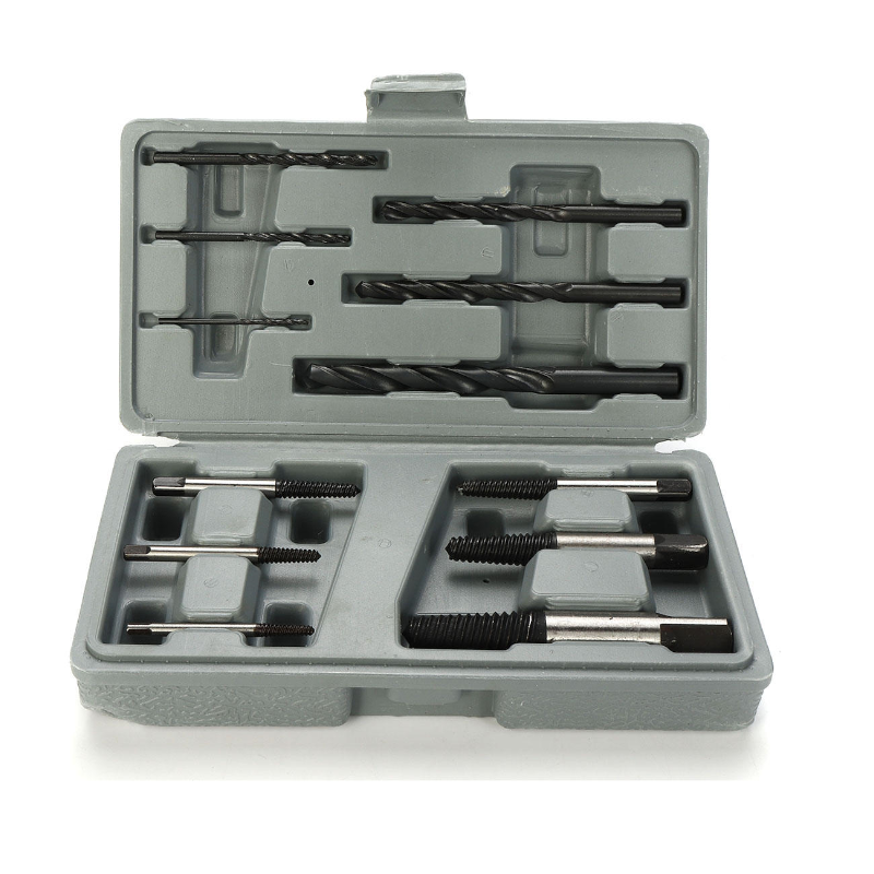 12Pcs Stud Screw Extractor Remover Tool Set Reverse Thread Easy Out 3-25Mm