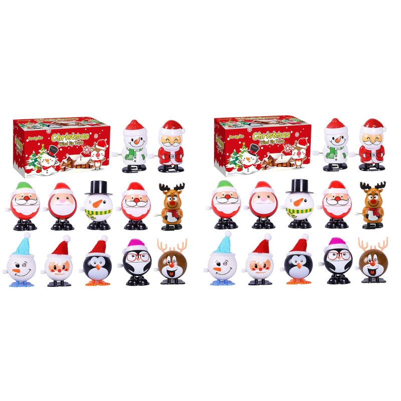 12Pcs Wind Up Decoration Set Christmas Party Gift Festive
