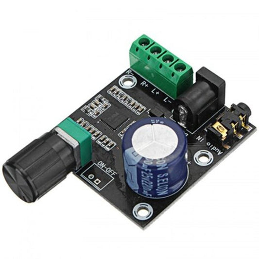 12V Mini Hi Fi Pam8610 Audio Stereo Amplifier Board X 10W Dual Channel Class Black