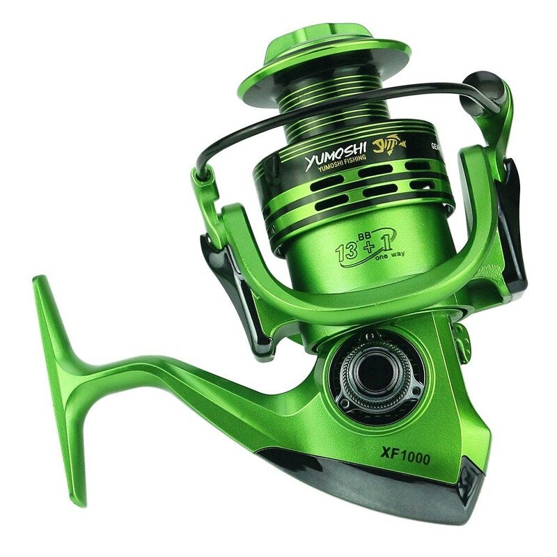 Ball Bearings Spinning Fishing Reel Green