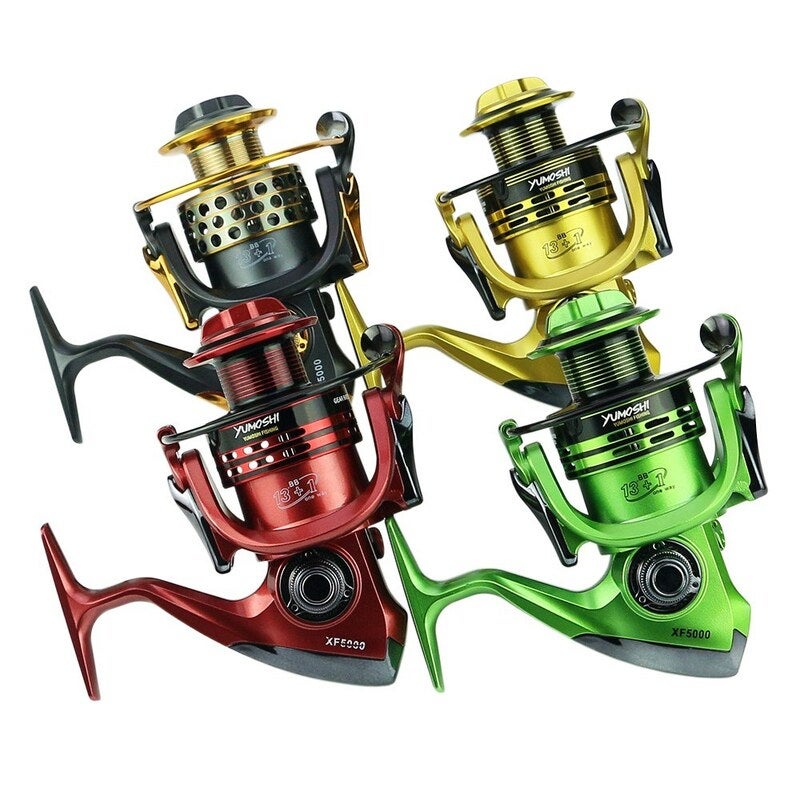 Ball Bearings Spinning Fishing Reel Green