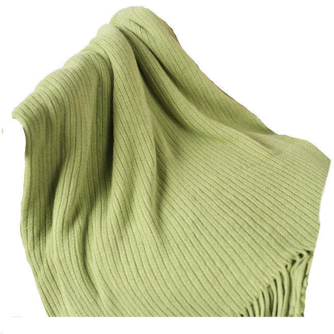 130Cm X 200Cm Warm Cozy Knitted Throw Blanket Green