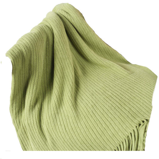 130Cm X 200Cm Warm Cozy Knitted Throw Blanket Green