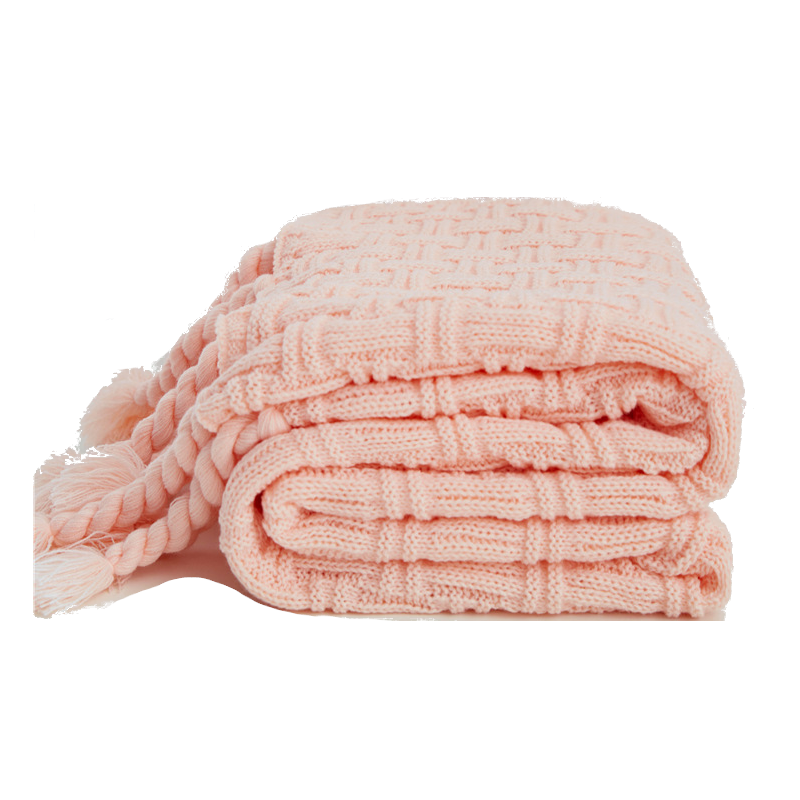 130 X 160Cm Throw Thread Blanket Bedcover With Tassel For Sofa