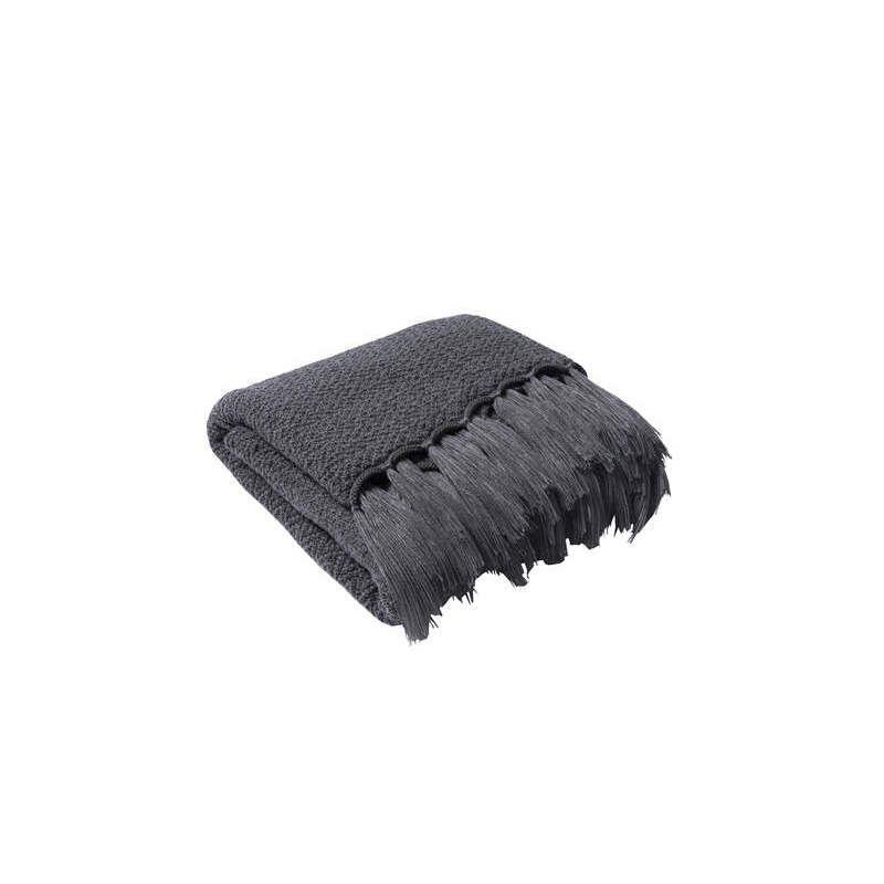 130Cm X 160Cm Warm Cozy Knitted Throw Blankets Grey