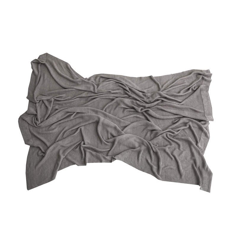 130Cm X 160Cm Warm Cozy Knitted Throw Blankets Grey