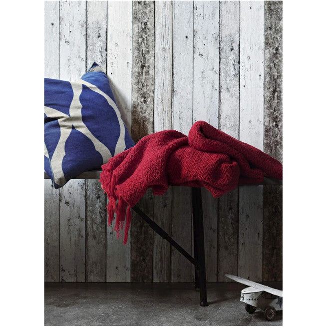 130Cm X 160Cm Warm Cozy Knitted Throw Blankets Red