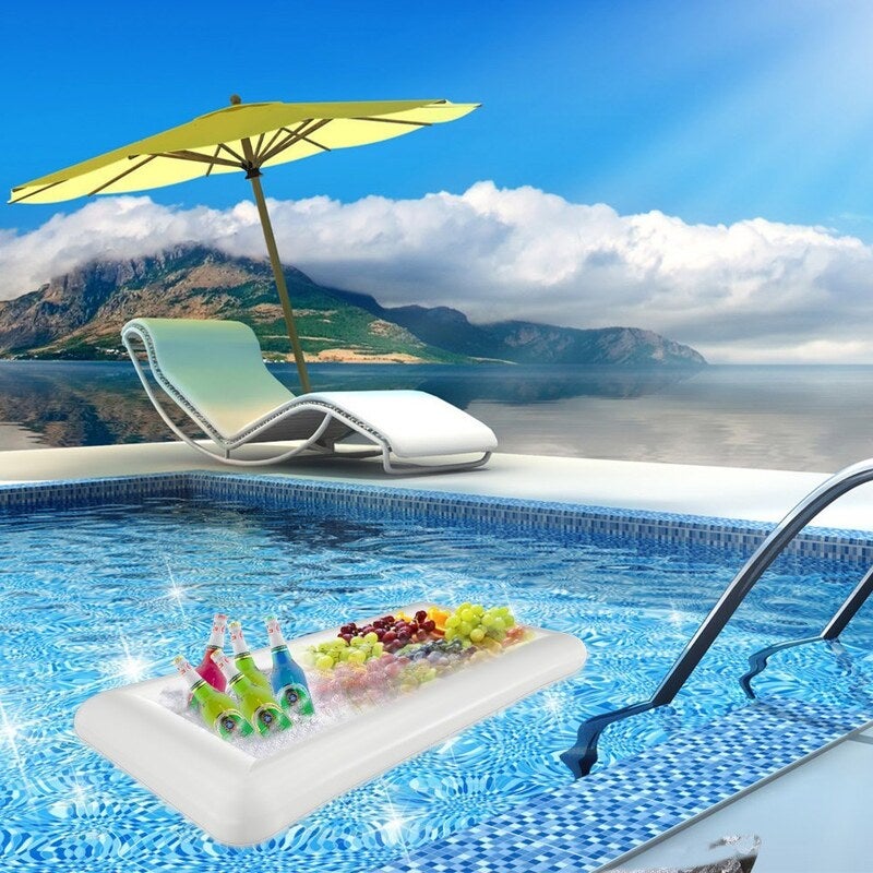 1340X640mm Inflatable Table Serving For Bbq Bar Garden Party Buffet Ice Cooler Picnic Camping Storage
