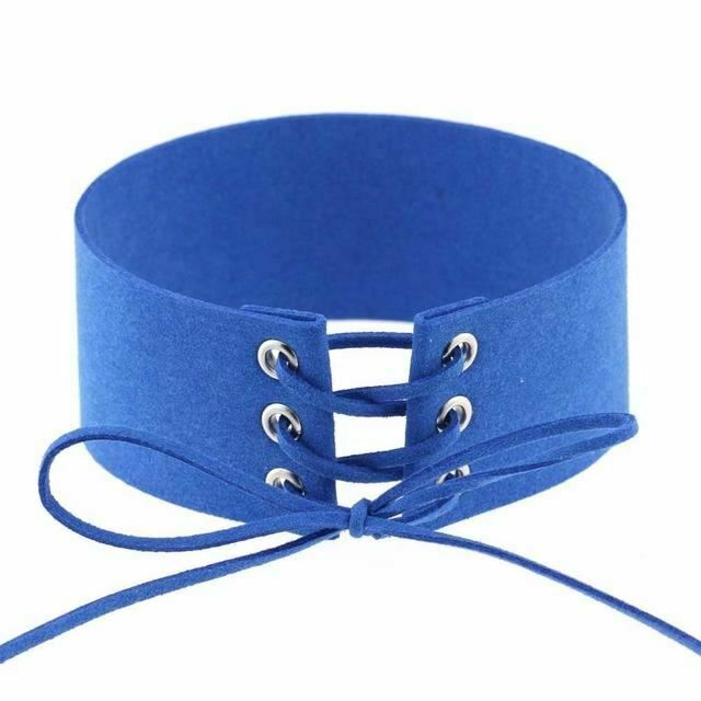 Bdsm Lace Up Collar Sexy Submissive Choker Necklace Bondage Restraints