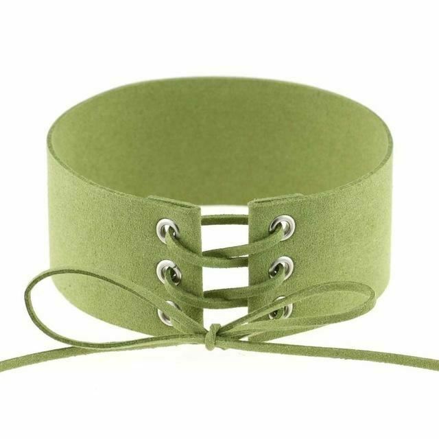 Bdsm Lace Up Collar Sexy Submissive Choker Necklace Bondage Restraints