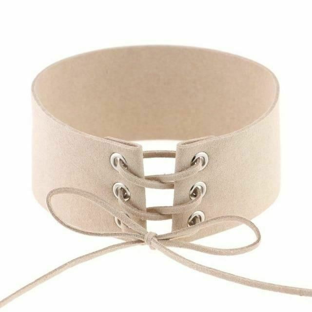 Bdsm Lace Up Collar Sexy Submissive Choker Necklace Bondage Restraints