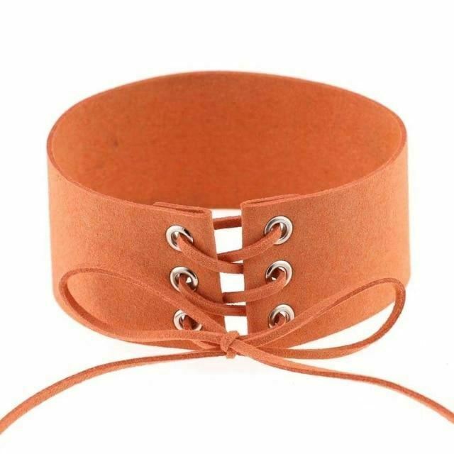 Bdsm Lace Up Collar Sexy Submissive Choker Necklace Bondage Restraints