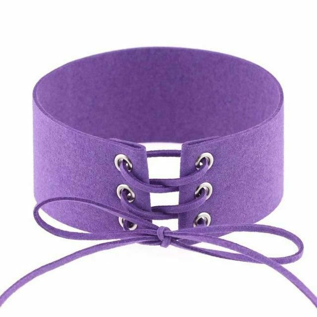 Bdsm Lace Up Collar Sexy Submissive Choker Necklace Bondage Restraints
