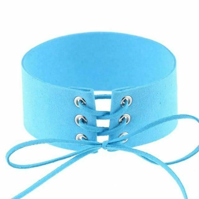 Bdsm Lace Up Collar Sexy Submissive Choker Necklace Bondage Restraints