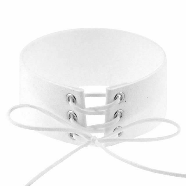 Bdsm Lace Up Collar Sexy Submissive Choker Necklace Bondage Restraints