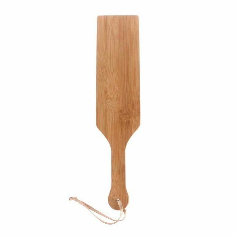 Big 35.7Cm Natural Bamboo Wood Paddle Bdsm Spanking Impact Play Fetish