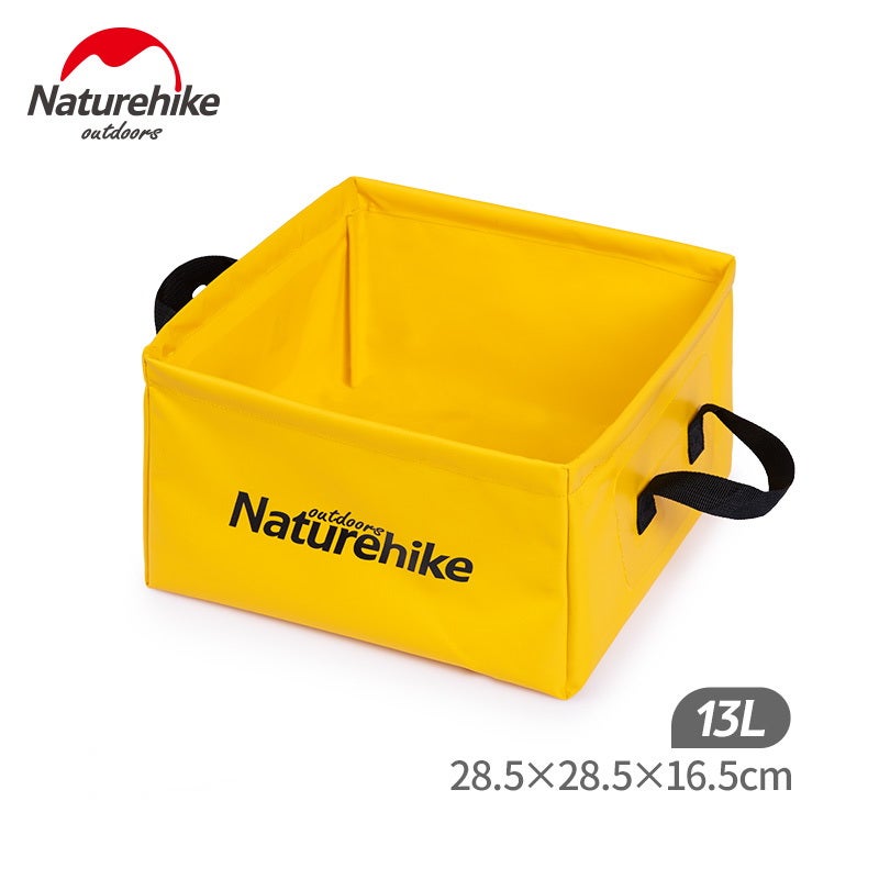 13L Outdoor Folding Waterproof Washbasin Foldable Square Sink Ultralight Bucket Washbowl Footbath Camping