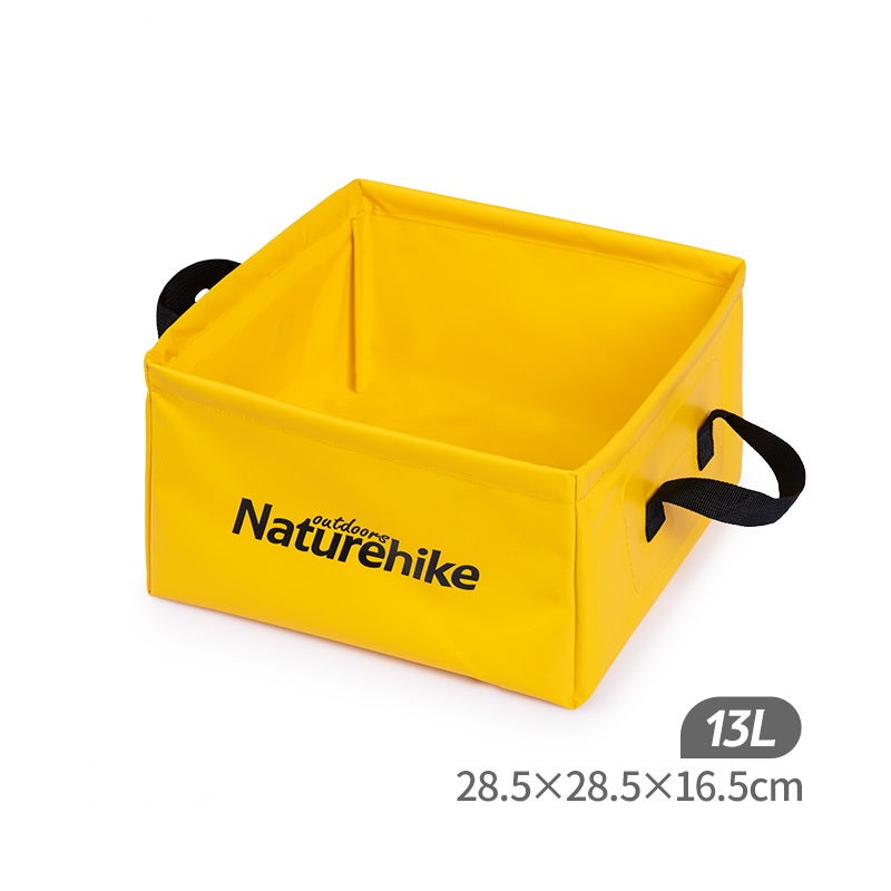 13L Outdoor Folding Waterproof Washbasin Foldable Square Sink Ultralight Bucket Washbowl Footbath Camping