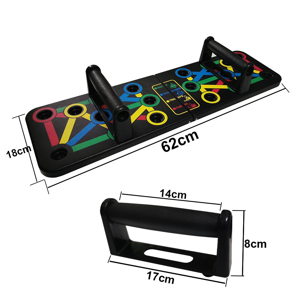 14 In Power Press Multifunction Push Up Rack Training Board Comprehensive Fitness Exercise Stands Body Building Sport