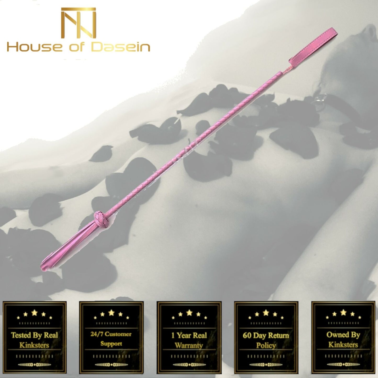 Pink Riding Crop Bondage Kink Fetish Impact Play Bdsm Restraints