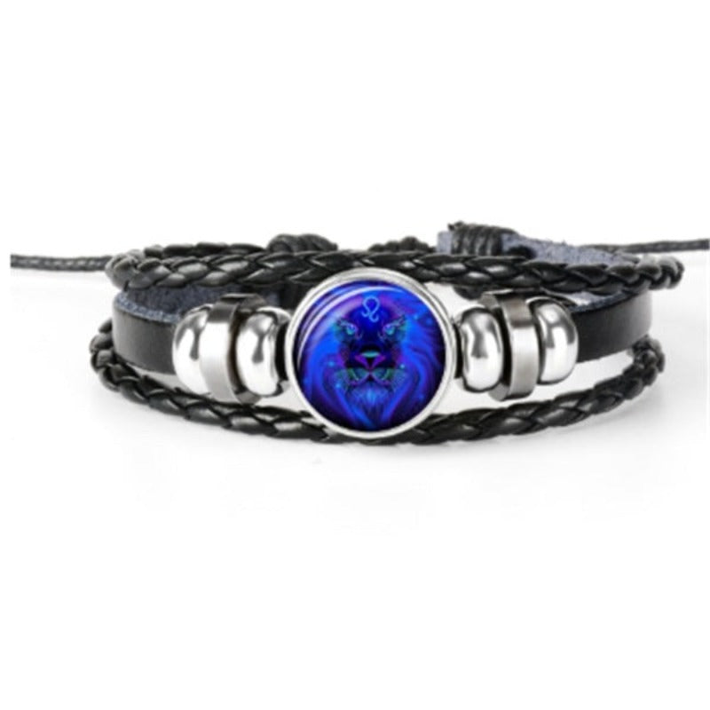 Veile Studios Zodiac Constellation Braided Design Bracelet For Men Women And Kids Fashion Jewellery