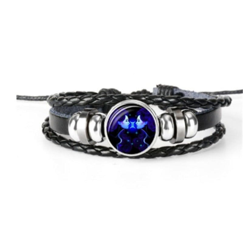 Veile Studios Zodiac Constellation Braided Design Bracelet For Men Women And Kids Fashion Jewellery