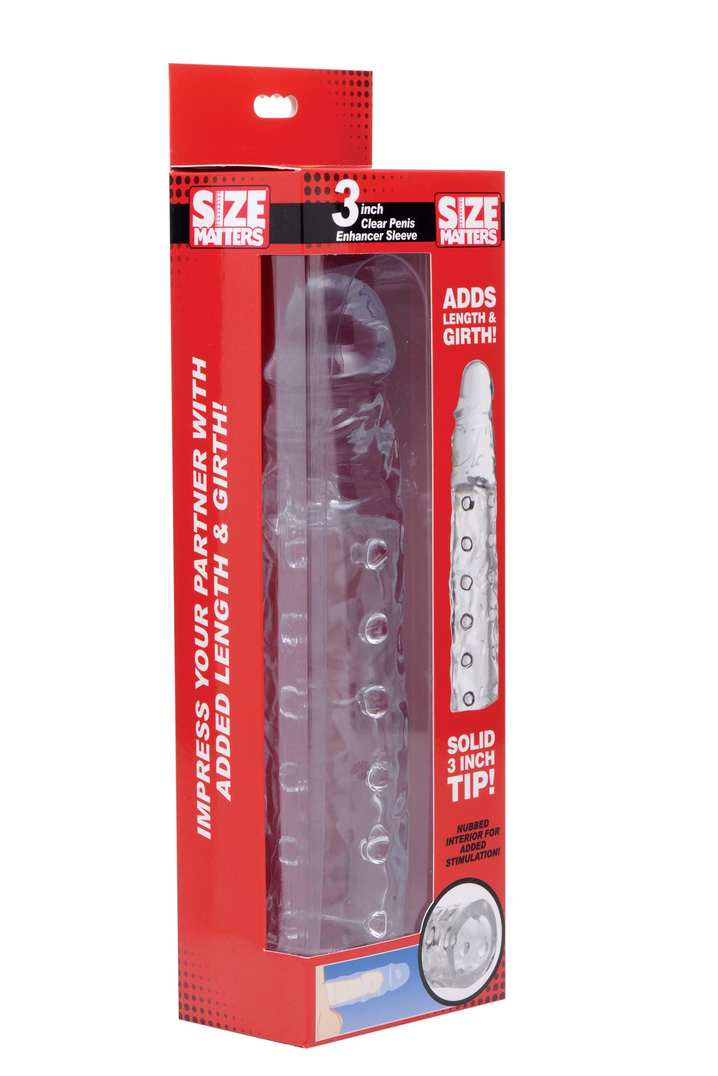 3In Clear Penis Enhancer Sleeve