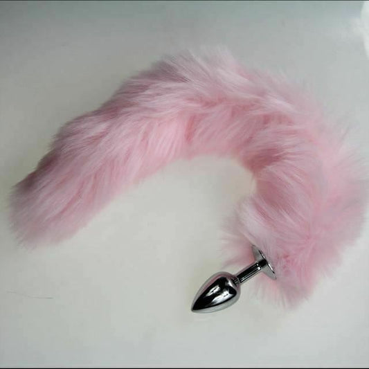 Pink Tail Anal Plug Pet Play Kitten Bondage Kink Bdsm Fetish Restraints