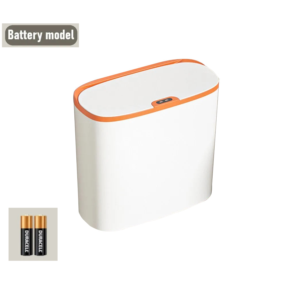 Wall Mounted 14L Smart Sensor Waterproof Electric Trash Can Waste Bin White