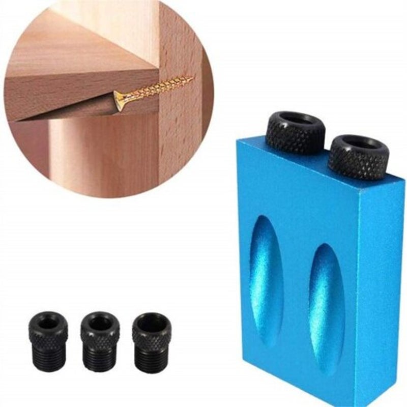 14Pcs Pocket Hole Jig 15 Degree Dowel Drill Joinery Kit Multi