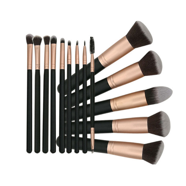 14Pcs Makeup Brushes Set Powder Foundation Eyeshadow Up Rose Gold